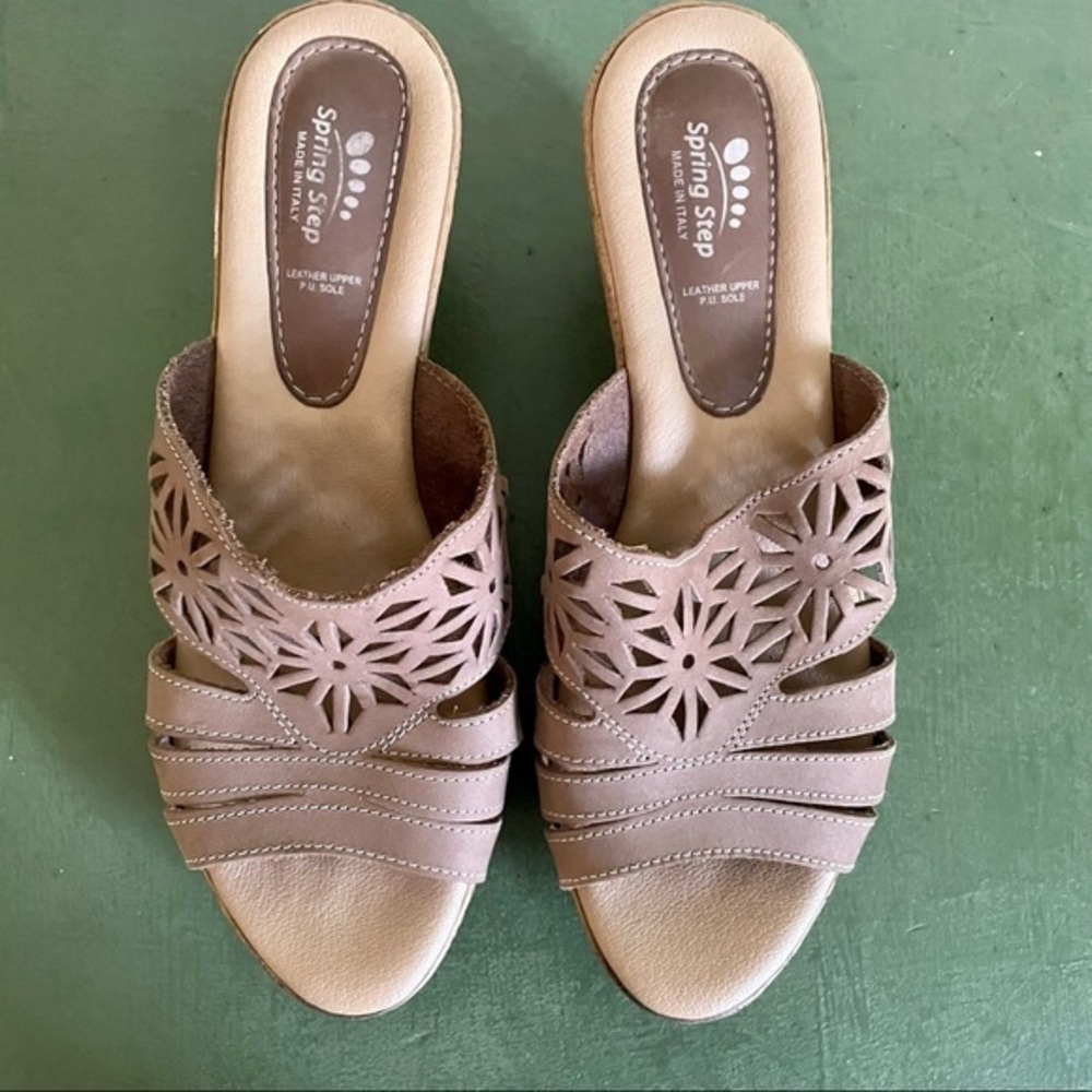 Spring Step DORA Slide Wedge Platform Sandals - Picture 2 of 9